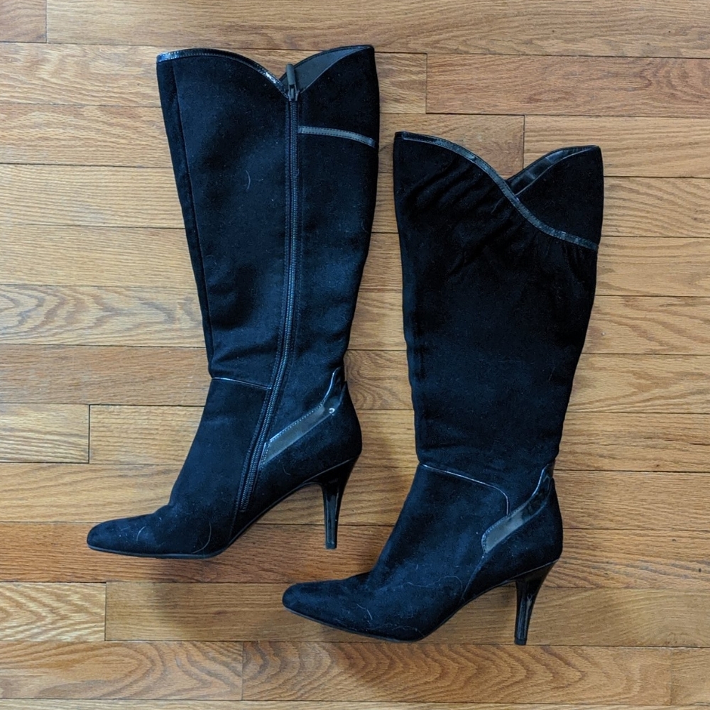 Black sexy knee high boots size 9.5